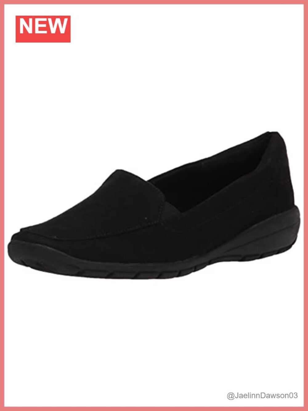 Faux Suede Loafer Flat Cushioned Insole Comfort Slip-On Walking Shoe